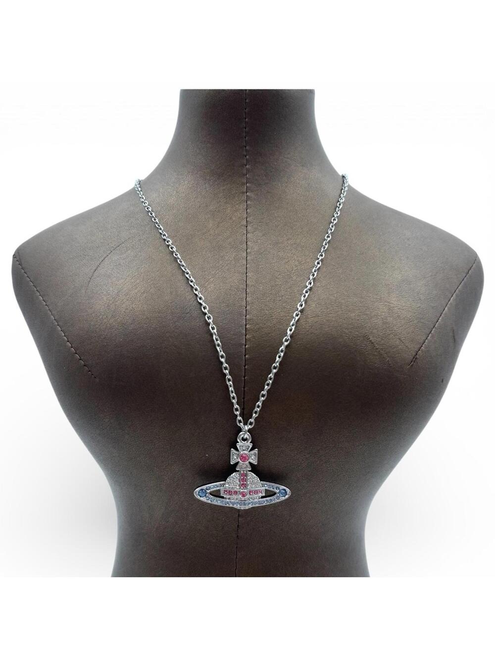 Vivienne Westwood Orb Crystal Pendant Necklace